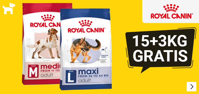 Royal Canin bonusbags  15+3 gratis hondenvoer DOG